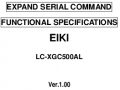 Icon of LC-XGC500A RS-232 Extended Serial Commands